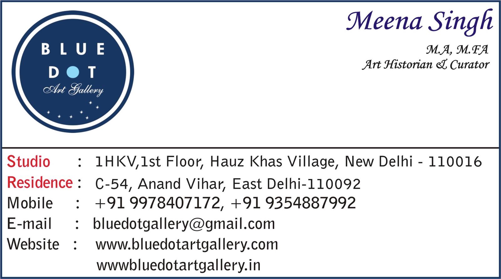 BLUE DOT ART GALLERY